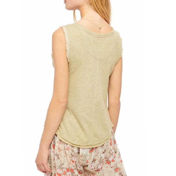 Free People Vacay Linen Blend Tank Top - Picture 3 of 9